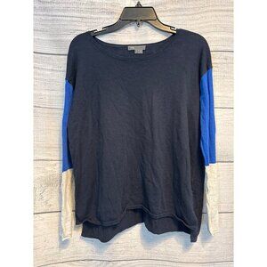 Vince Colorblock Long Sleeve Sweater Size S